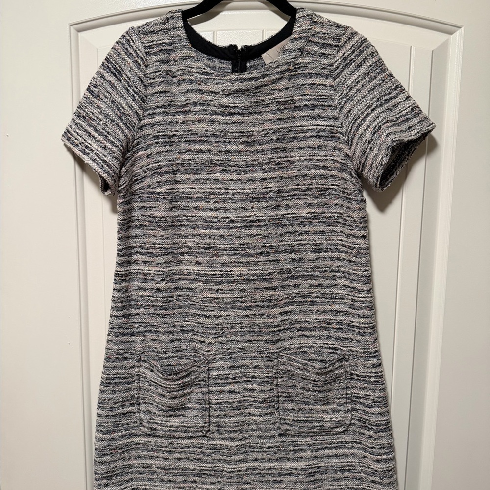 LOFT Multicolor Textured Knit Top